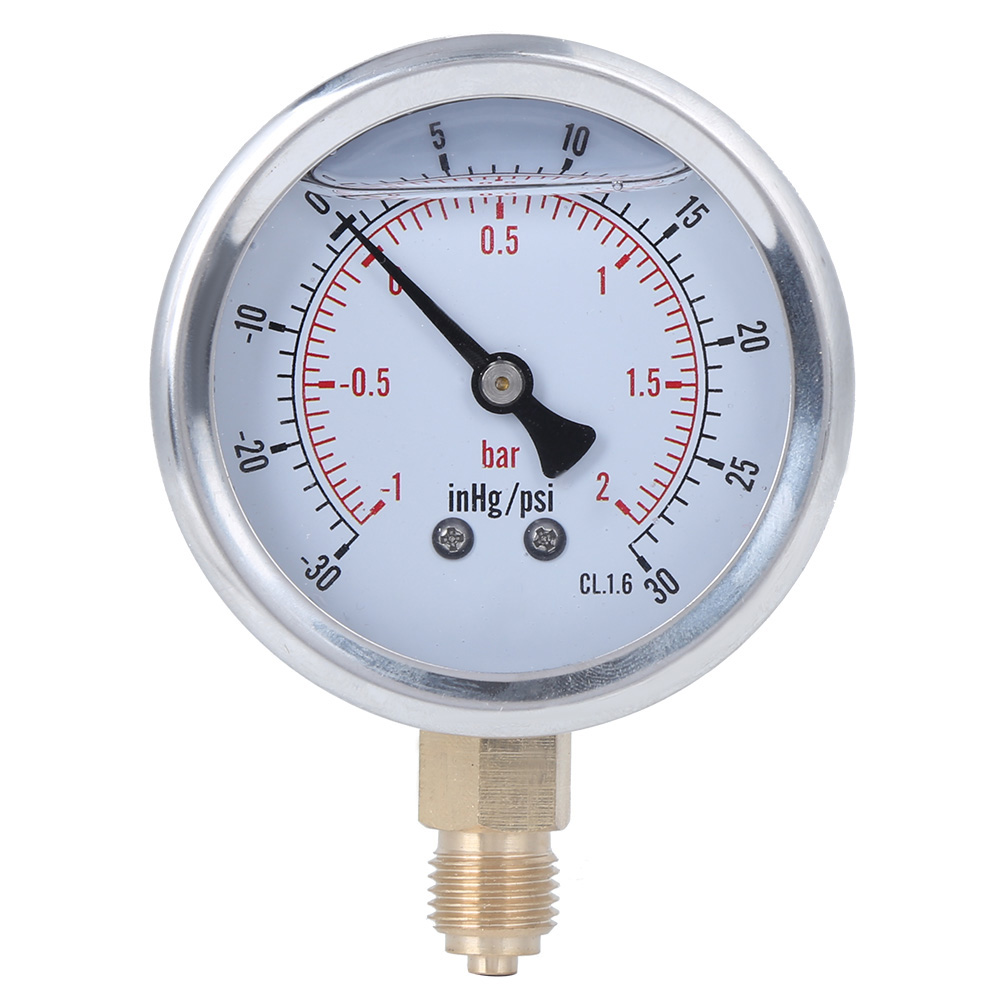 Ts Pggz604 Radialmanometer, 2 Bar, 1/4 Bsp-anschluss, Für Die Druckmessung Im Haushalt