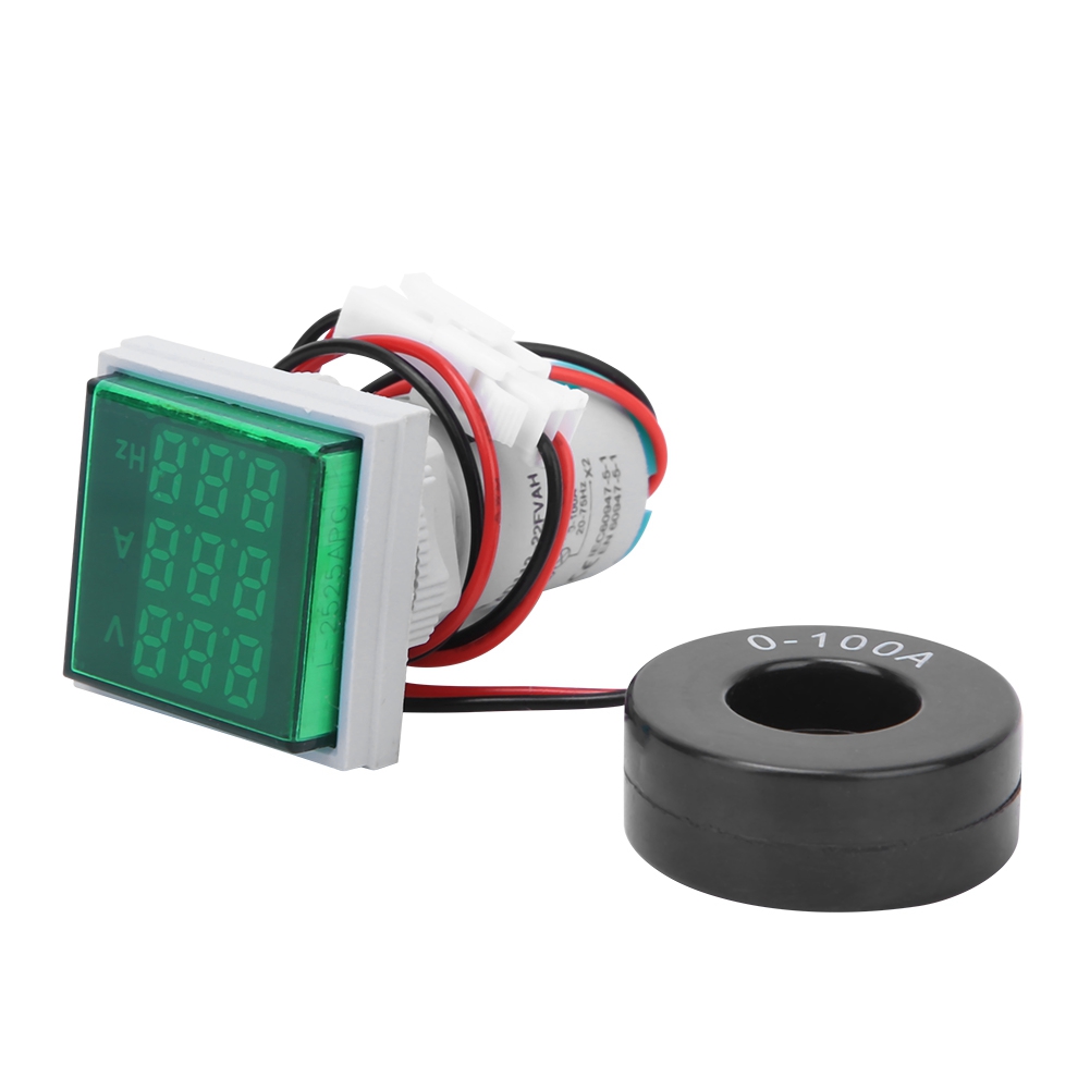 3-stelliger Mehrzweck-digitalmultimeter-wechselstrom-ampere-frequenztester, Grün