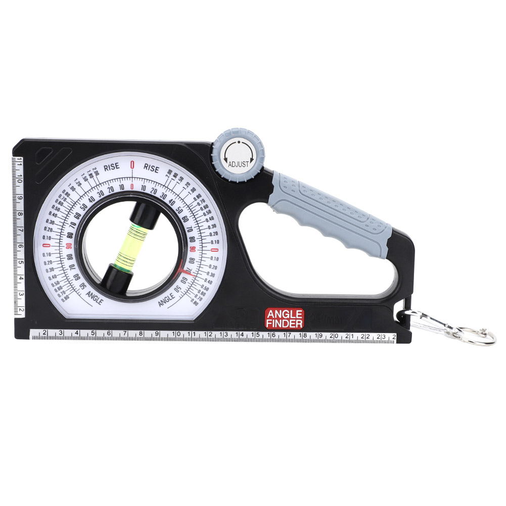 Multifunktionaler 130°-neigungsmesser Für Ingenieur- Und Bauwesen Mit Karabinerhaken