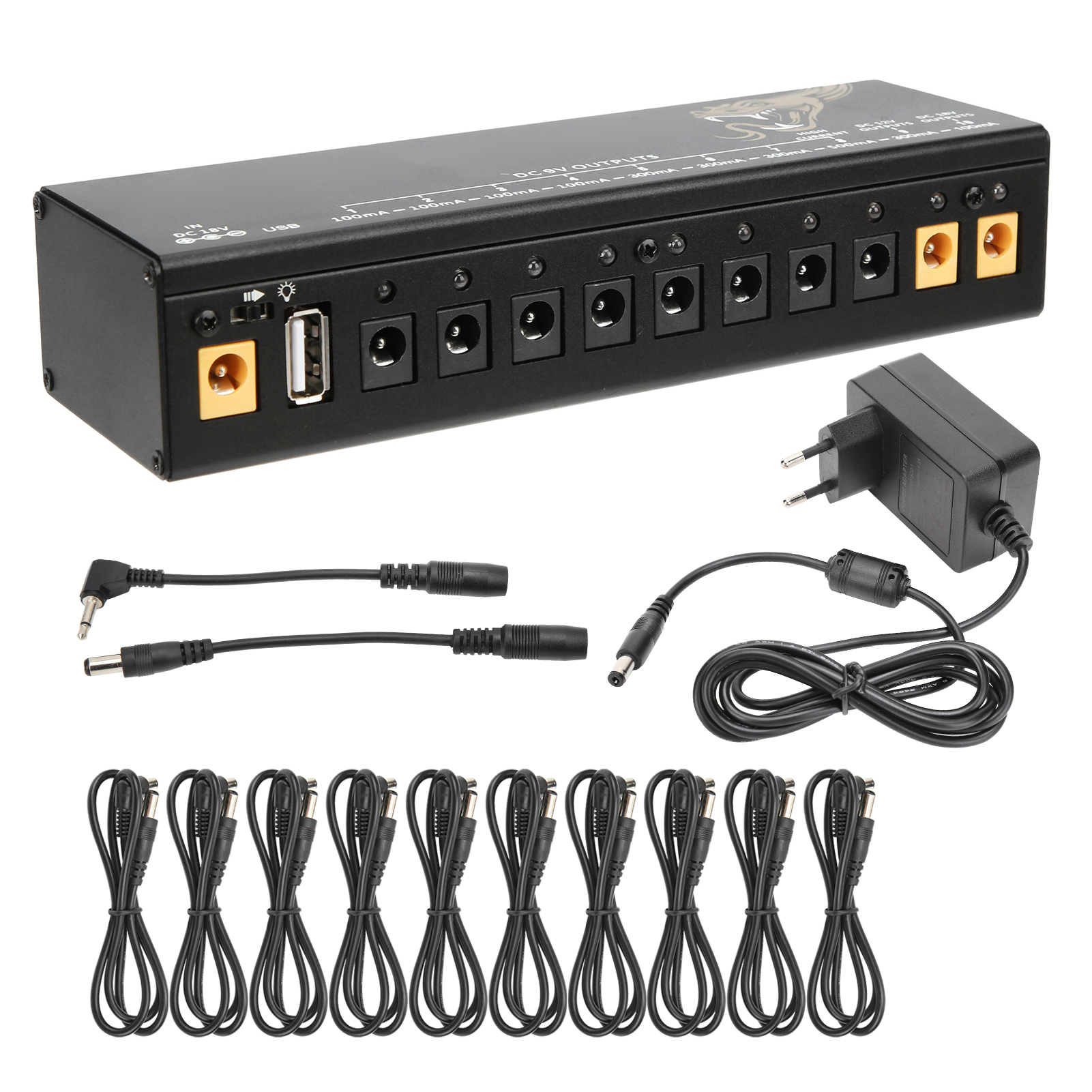 Netzteil Für Gitarrenpedale – Kurzschluss-/überspannungsschutz – 100–240 V Eu-stecker