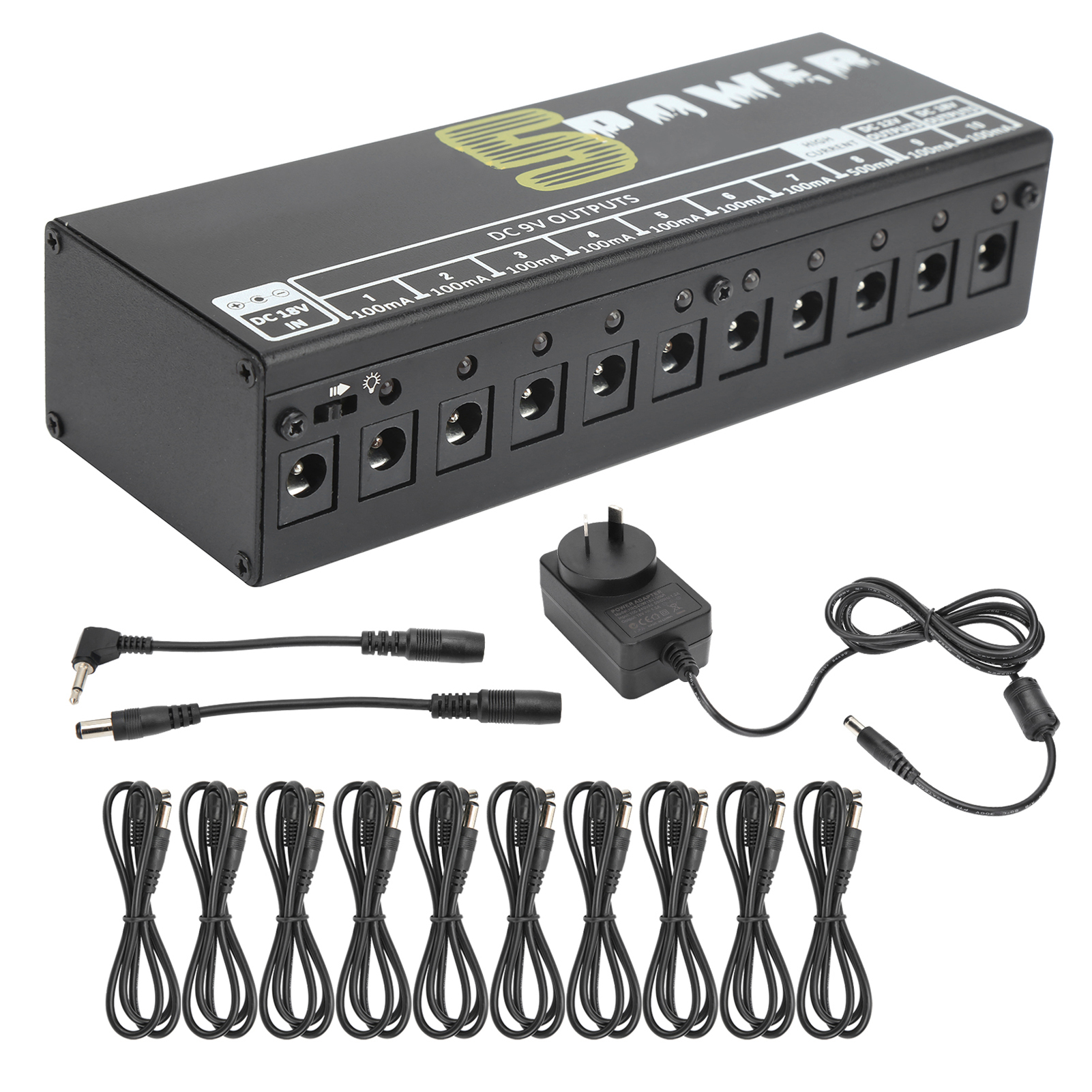 Netzteil Für Fußschalter An E-gitarren – Kurzschluss- Und Überstromschutz – 100–240 V Wechselstrom – Universalstecker