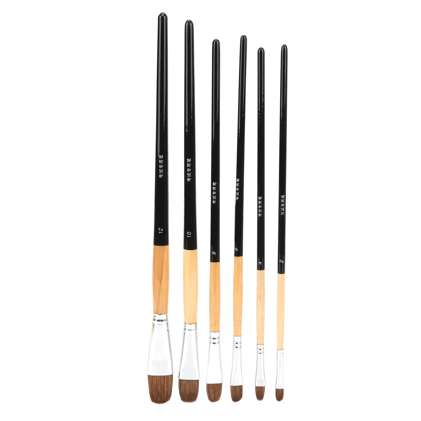 Set Mit 6 Multifunktionalen Ölmalpinseln Aus Nylonborsten Mit Aufbewahrungstasche Für Öl- Und Aquarellmalerei