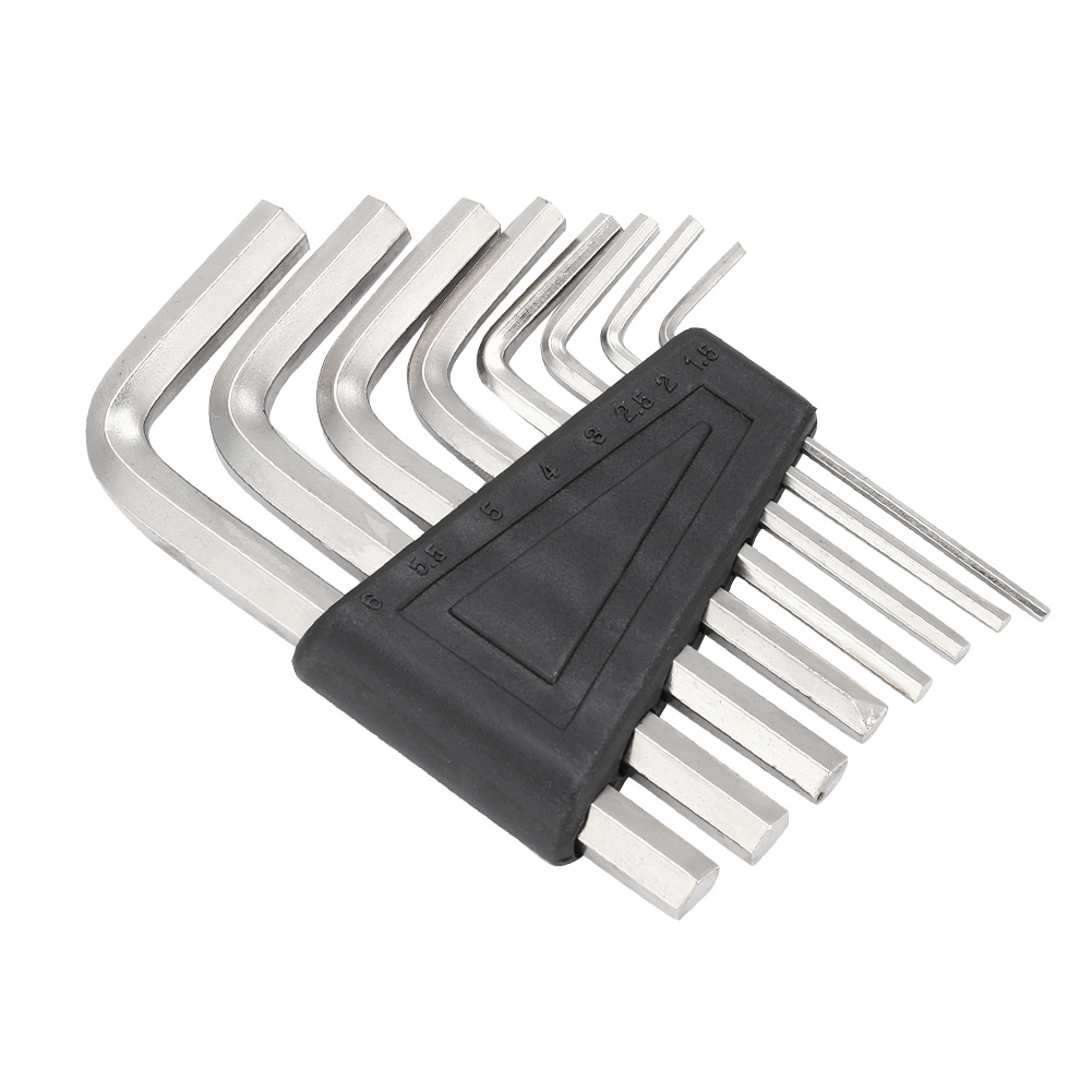 Satz Mit 8 Inbusschlüsseln Für Gitarren 1,5 Bis 6 Mm, Ideal Für Sechskantschrauben Und Verriegelungsmechanismen.