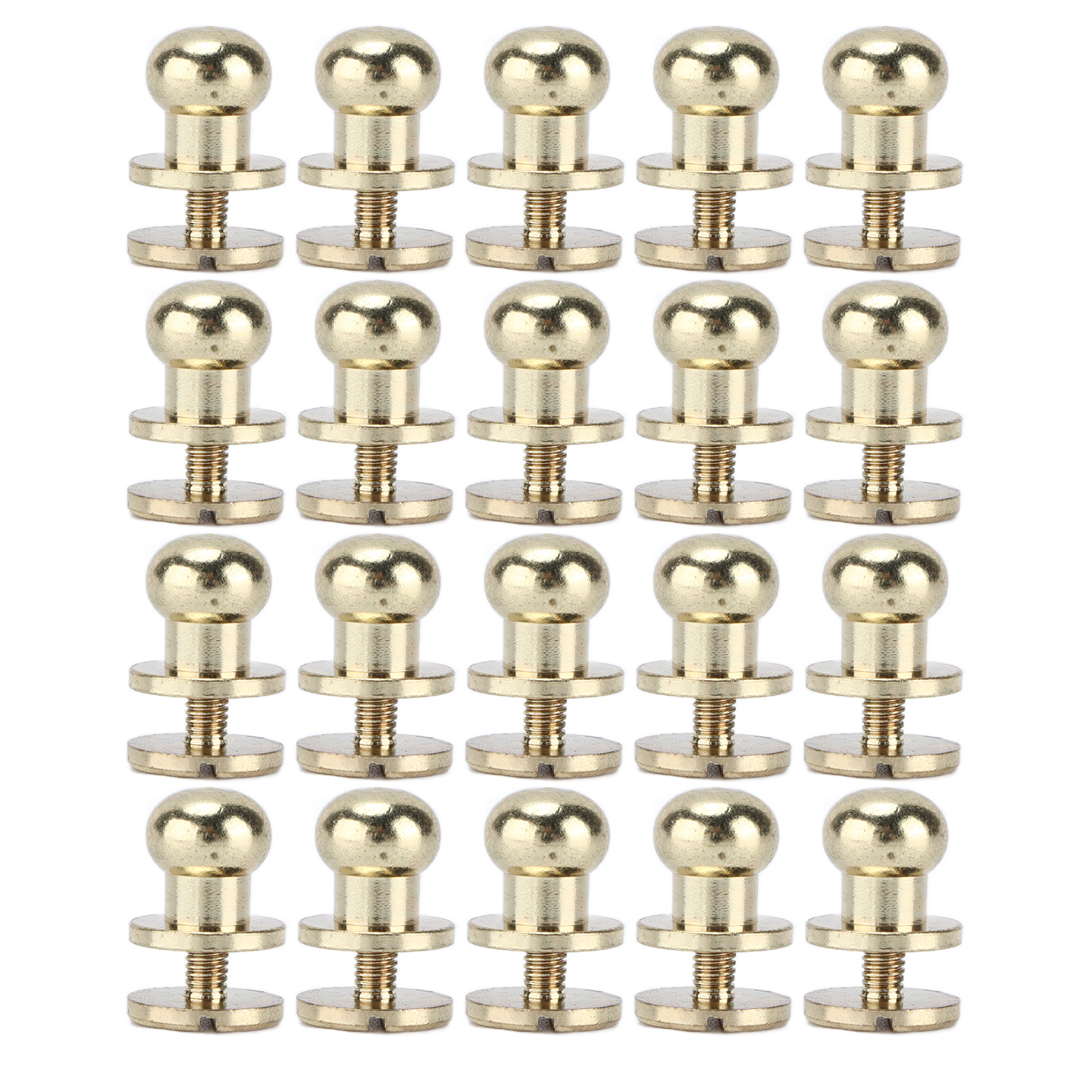 20 Stück Goldfarbene Messing-imitatnieten, Abriebfest, Für Gepäckzubehör Und Bastelarbeiten – 10 X 8 Mm