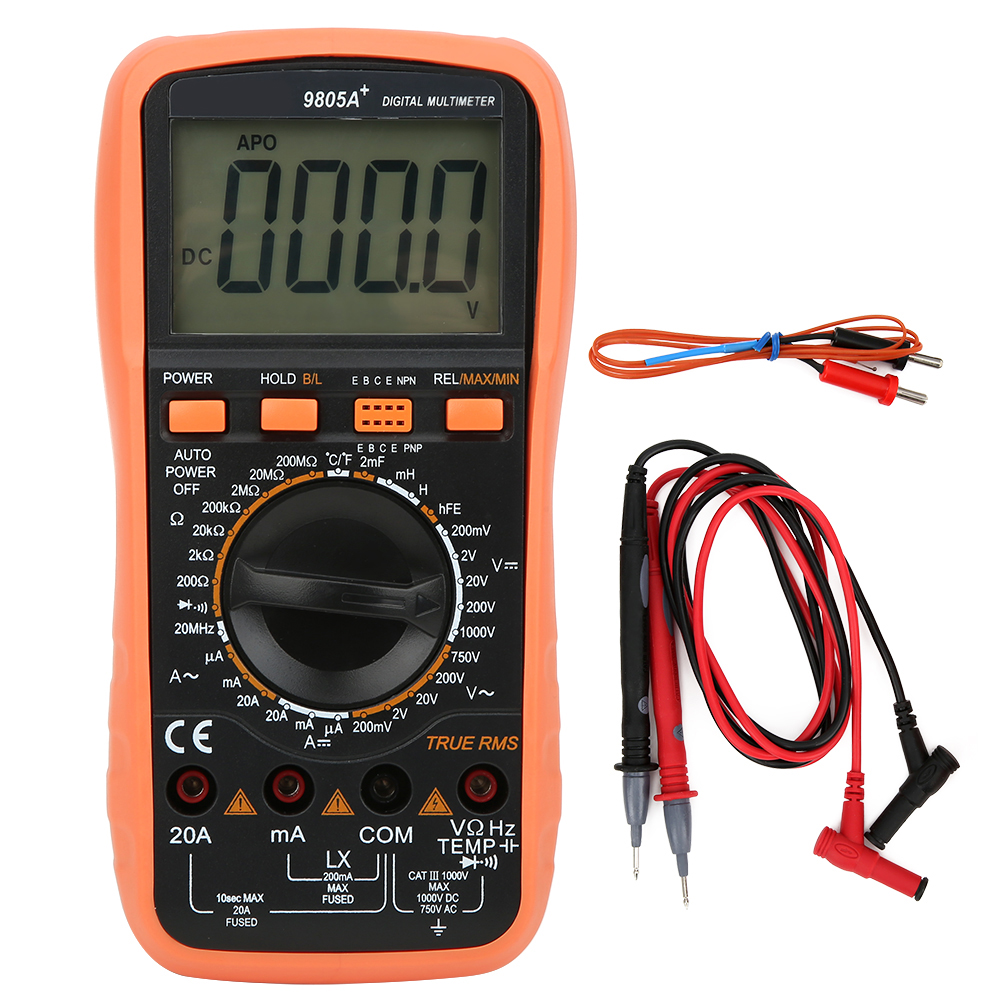 9805a Digitalmultimeter Misst Temperatur, Widerstand, Kapazität, Elektrische Messwerte