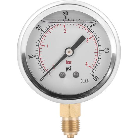 Ts Pgg604-4bar 1/4bsp Y60 Radial-öldruckmesser Für Industriemaschinen