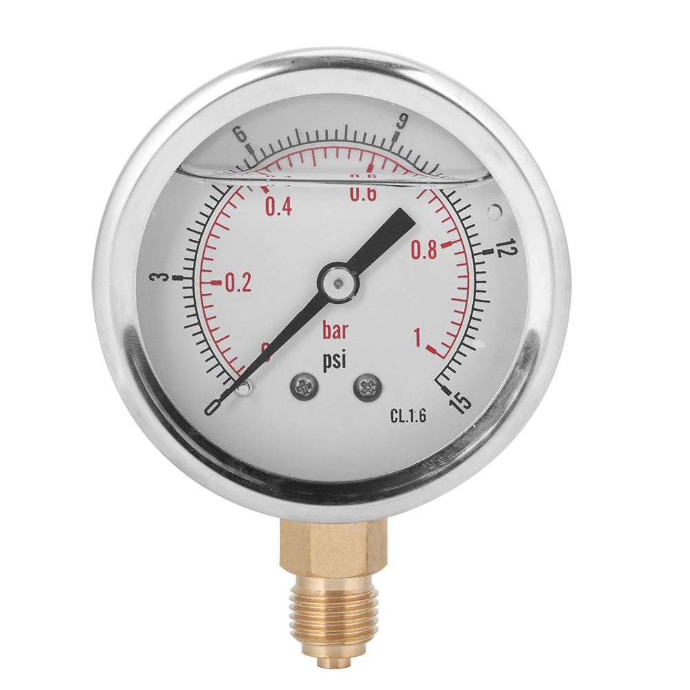 Pgg604-1bar 1/4 Bsp Y60 Radial-öldruckmesser Für Die Chemie- Und Maschinenbauindustrie