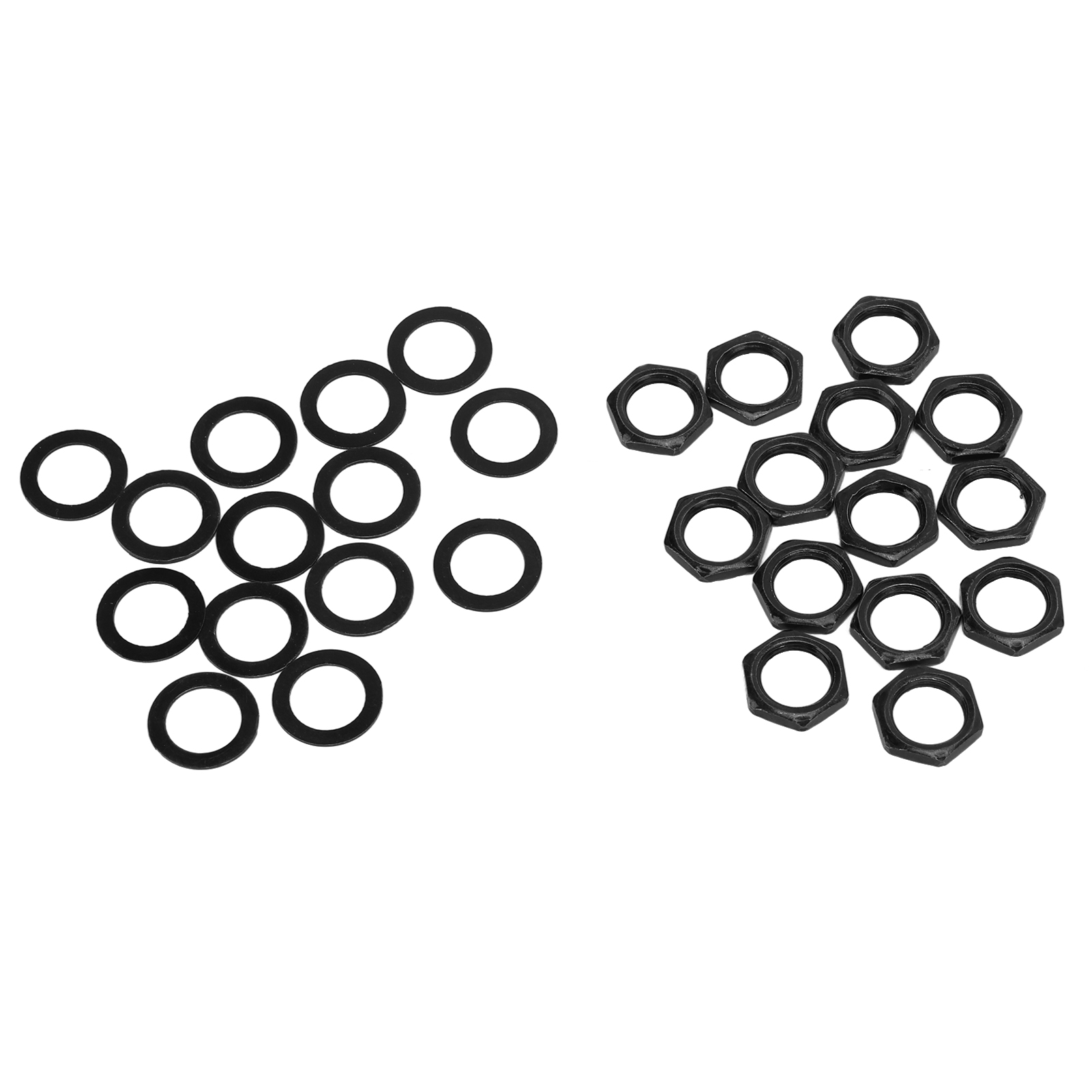 G3/8 Unterlegscheiben-set Mit Innengewinde Für Klinkenbuchsen Von E-gitarren/bässen – Schwarz