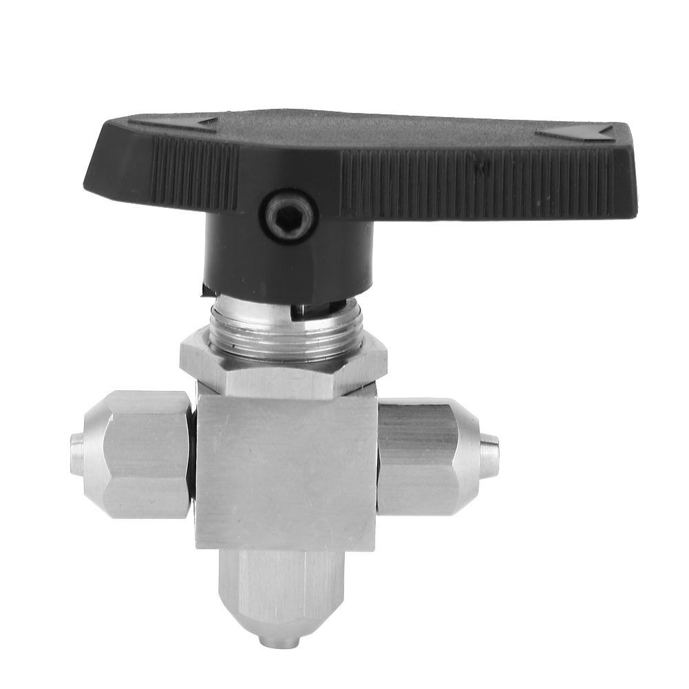 3-wege-kugelhahn, Edelstahl 304, Für 12x10 Mm Pu-wasser-/luftschlauch