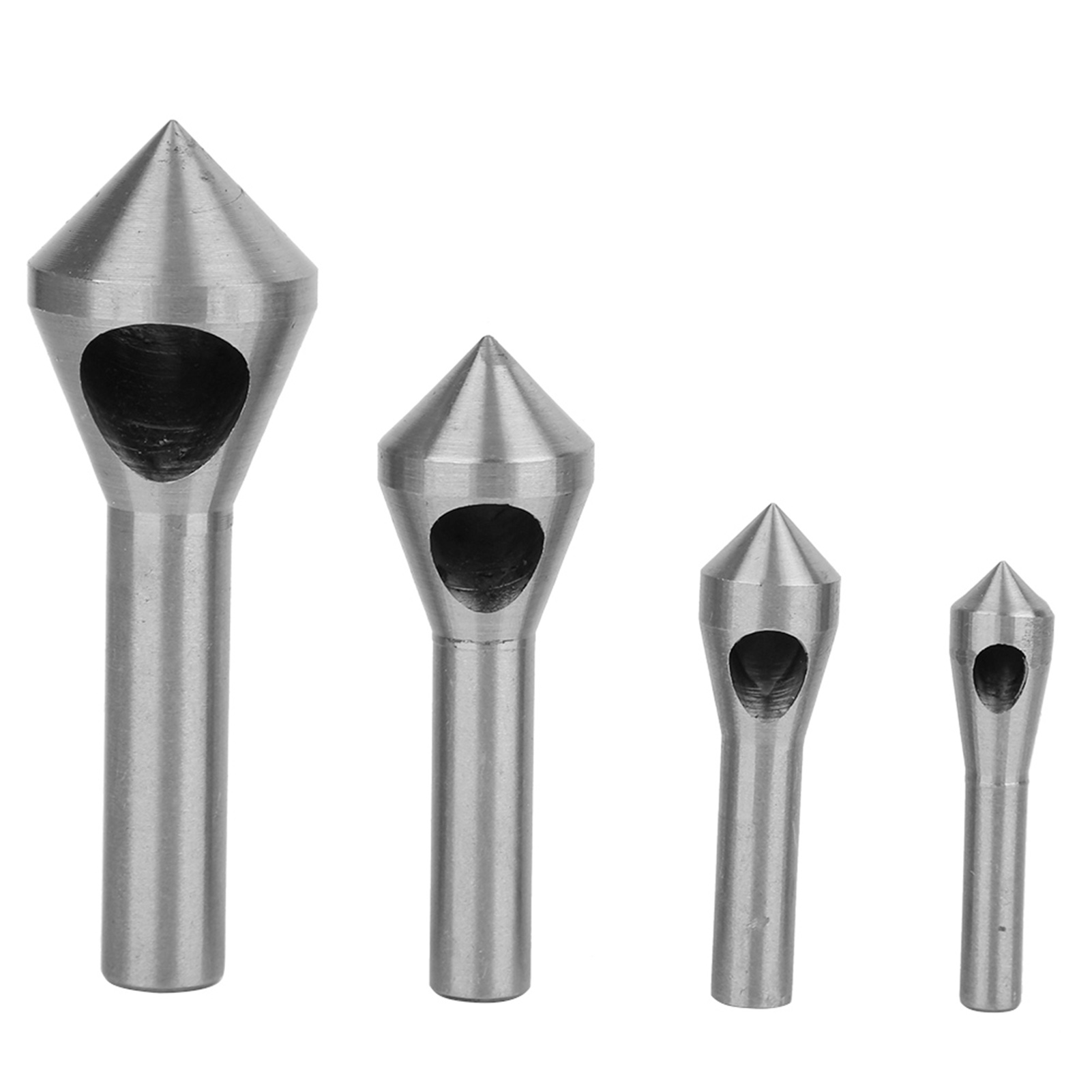 4-teiliger 90°-fasenreibahle Zum Entgraten Und Einwinkelbohren – Silber