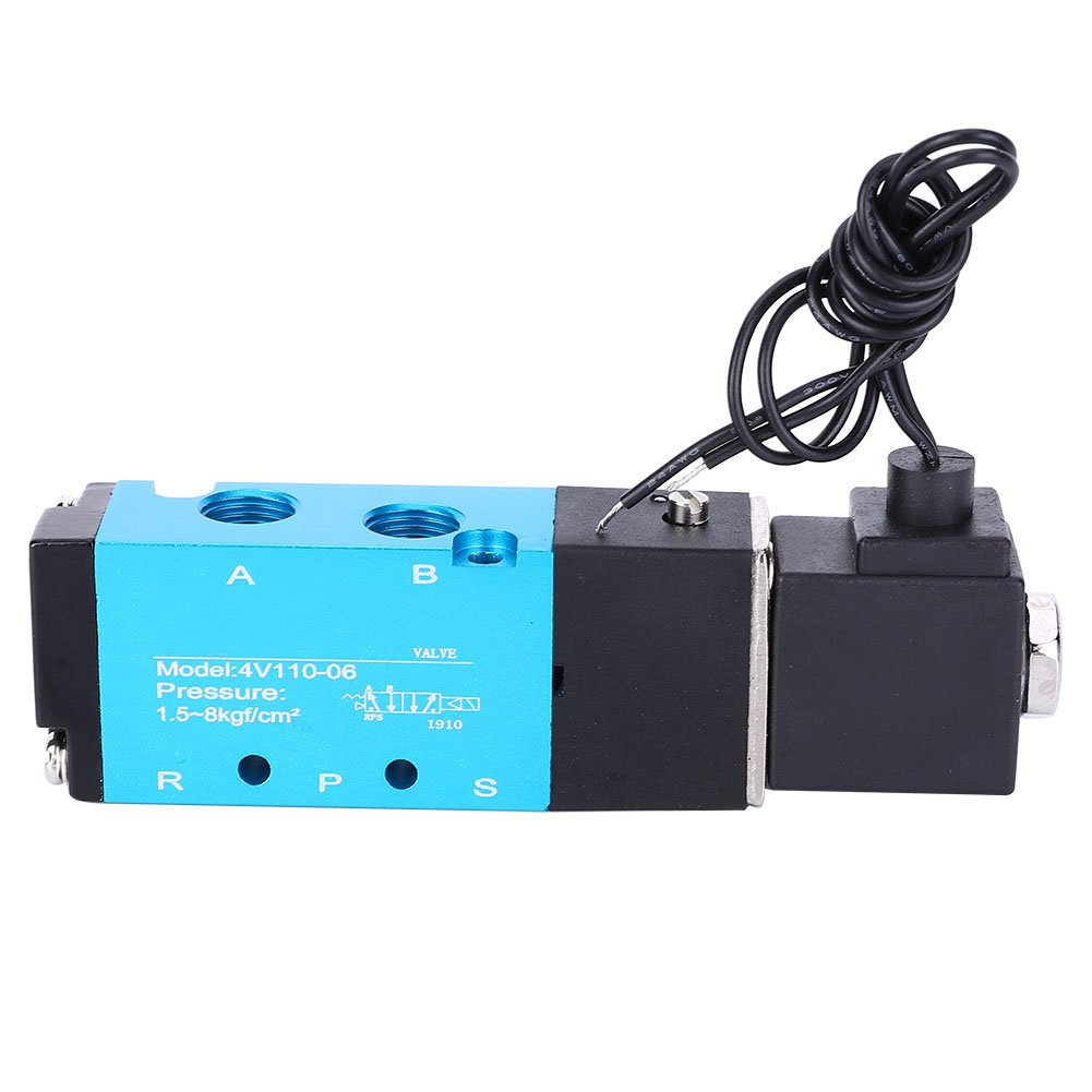 5/2"-magnetventil, Hochempfindliche Aluminiumlegierung, Kupferspule, 4v110-06 Pt1/8, 24 V Dc