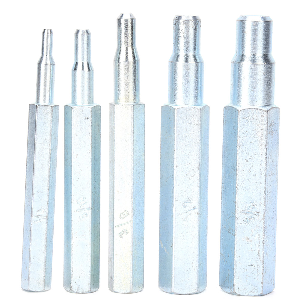 5-teiliges Crimpstempelset Aus Ct-193-legierungsstahl Für Kupfer Und Aluminium, Größen 1/4 Bis 5/8 Zoll