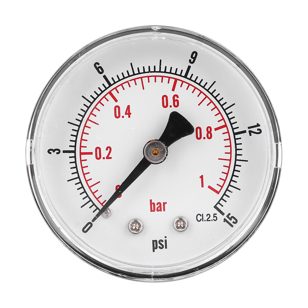 50-mm-1/4-bspt-manometer Für Luft, Wasser, Öl, Gas (0–15 Psi, 0–1 Bar)