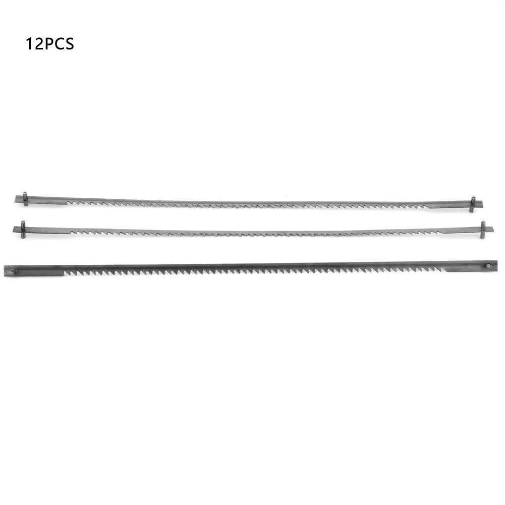 12 Stichsägeblätter, 15 Zähne, Hartstahl, Für Holz Und Metall, 132 Mm