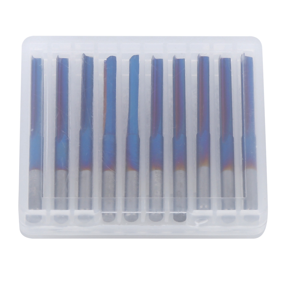 Zdzcys22dl 10 Gerade 2-loch-hartmetall-fräser 3,175 Mm Für Holz- Und Metallbearbeitung