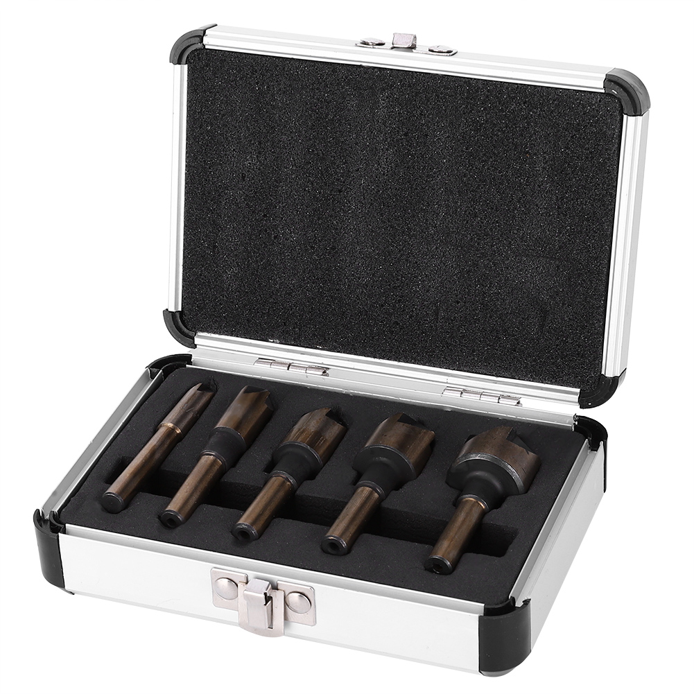 5-teiliges 82°-fasenschneider-set Mit 5 Klingen Für Die Holzbearbeitung - Handwerkzeuge Für Schreiner (aluminiumkoffer)