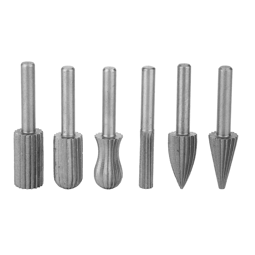 6-teiliges Hartmetall-fräserset Für Holz, Metall, Gravur Und Schleifen, 6 Mm Schaft