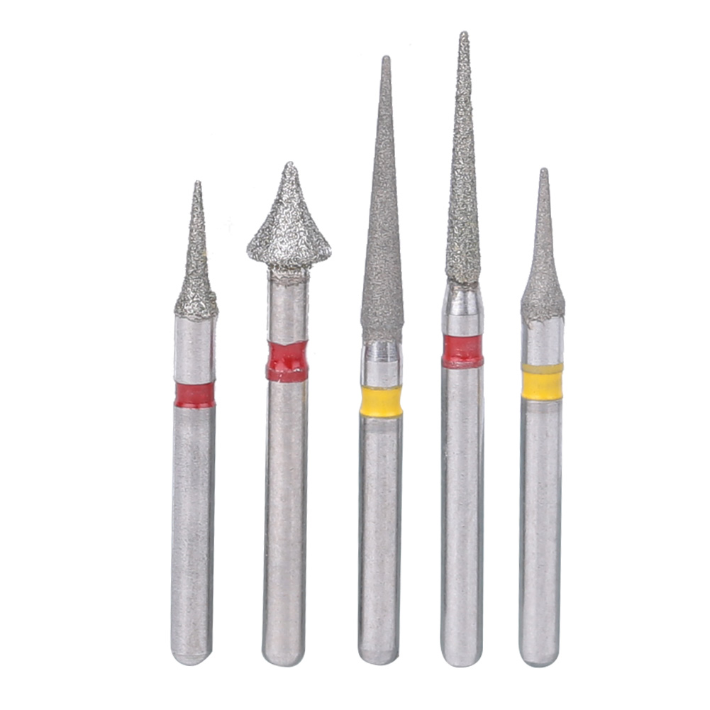 5-teiliges Set Hochgeschwindigkeits-diamantbohrer Für Kieferorthopädie Und Interproximale Schmelzbearbeitung – Dentallabor-werkzeuge