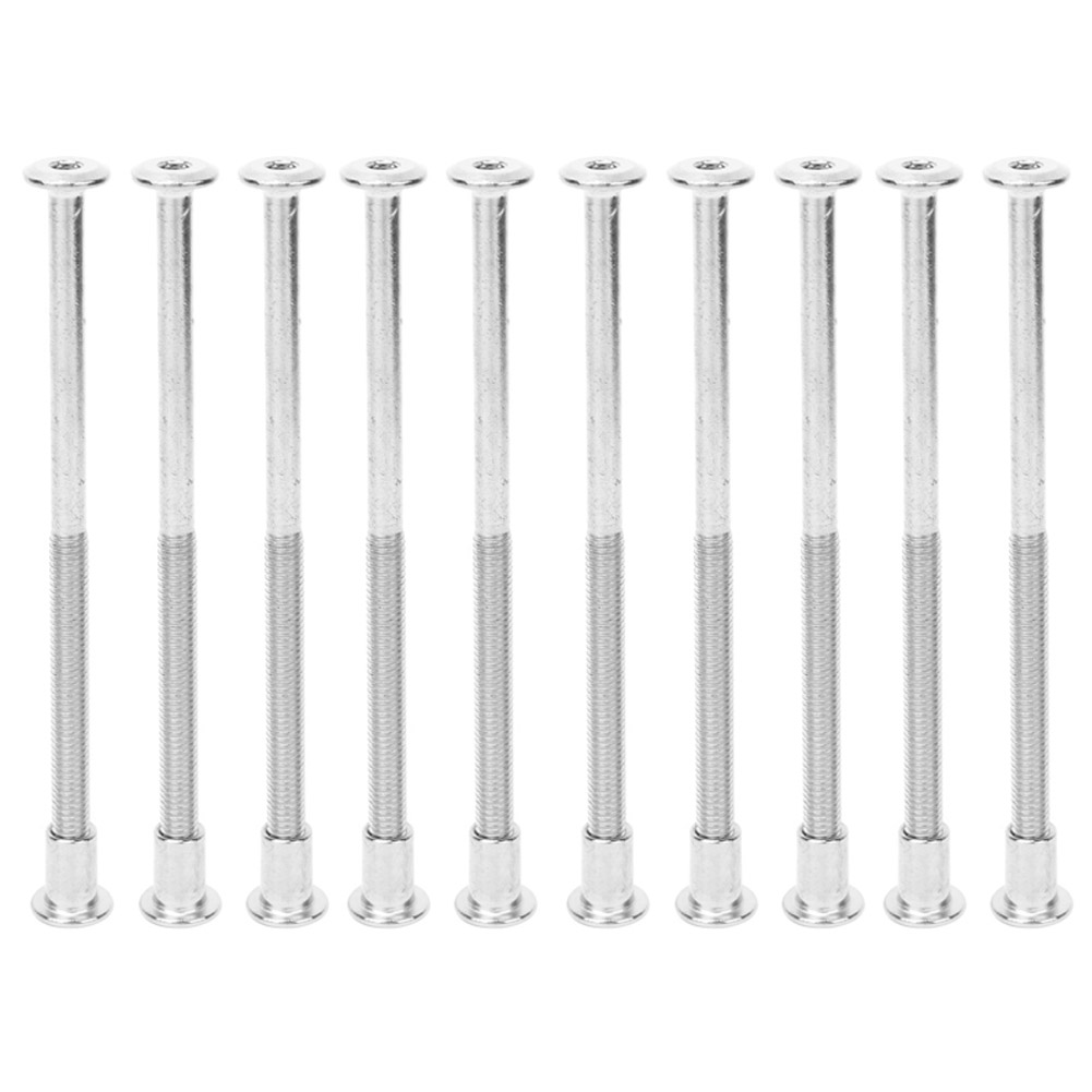 Satz Mit 10 Paar 12-mm-sechskantmuttern Aus Vernickeltem Kohlenstoffstahl M6 X 110