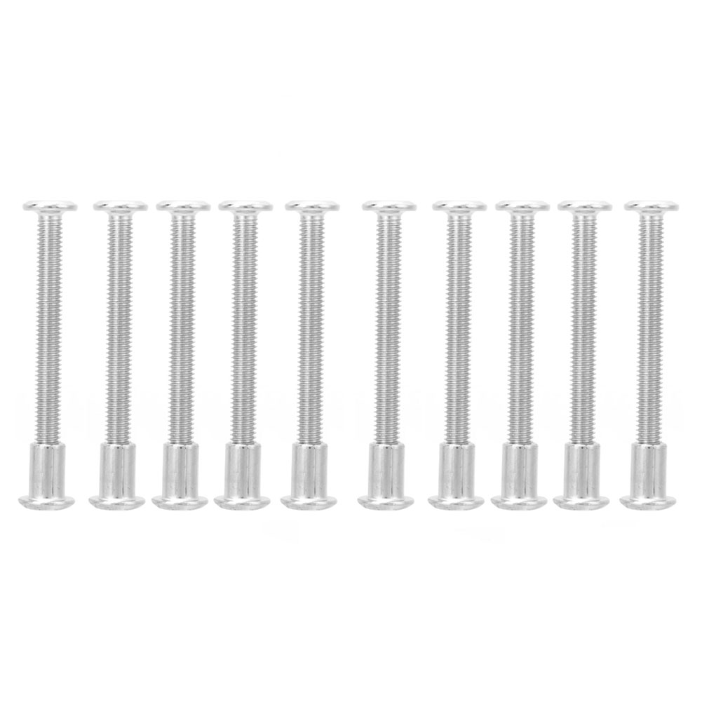 Satz Mit 10 Paar 12-mm-m6 X 60-sechskantmuttern Aus Vernickeltem Kohlenstoffstahl