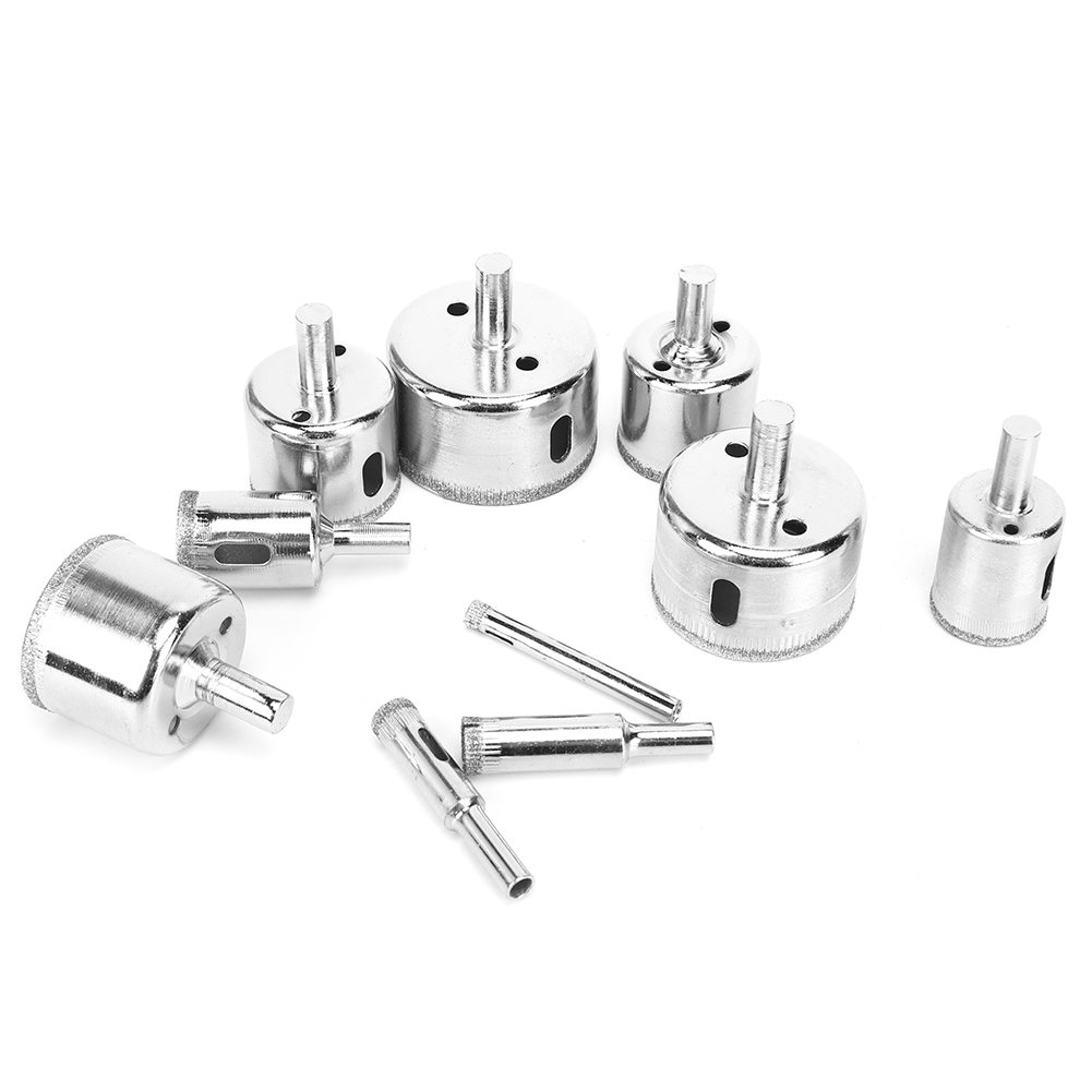 Set Mit 10 Diamantfräsern Für Beton, Hss 6-50 Mm – Profi-werkzeuge