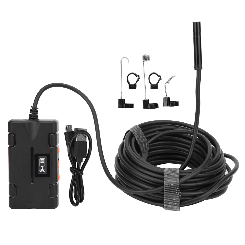 Tragbares Wlan-endoskop Mit 8 Leds, 1080p-auflösung Und 2,0 Mp-auflösung, 10 M Reichweite Für Industrielle Diagnostik.