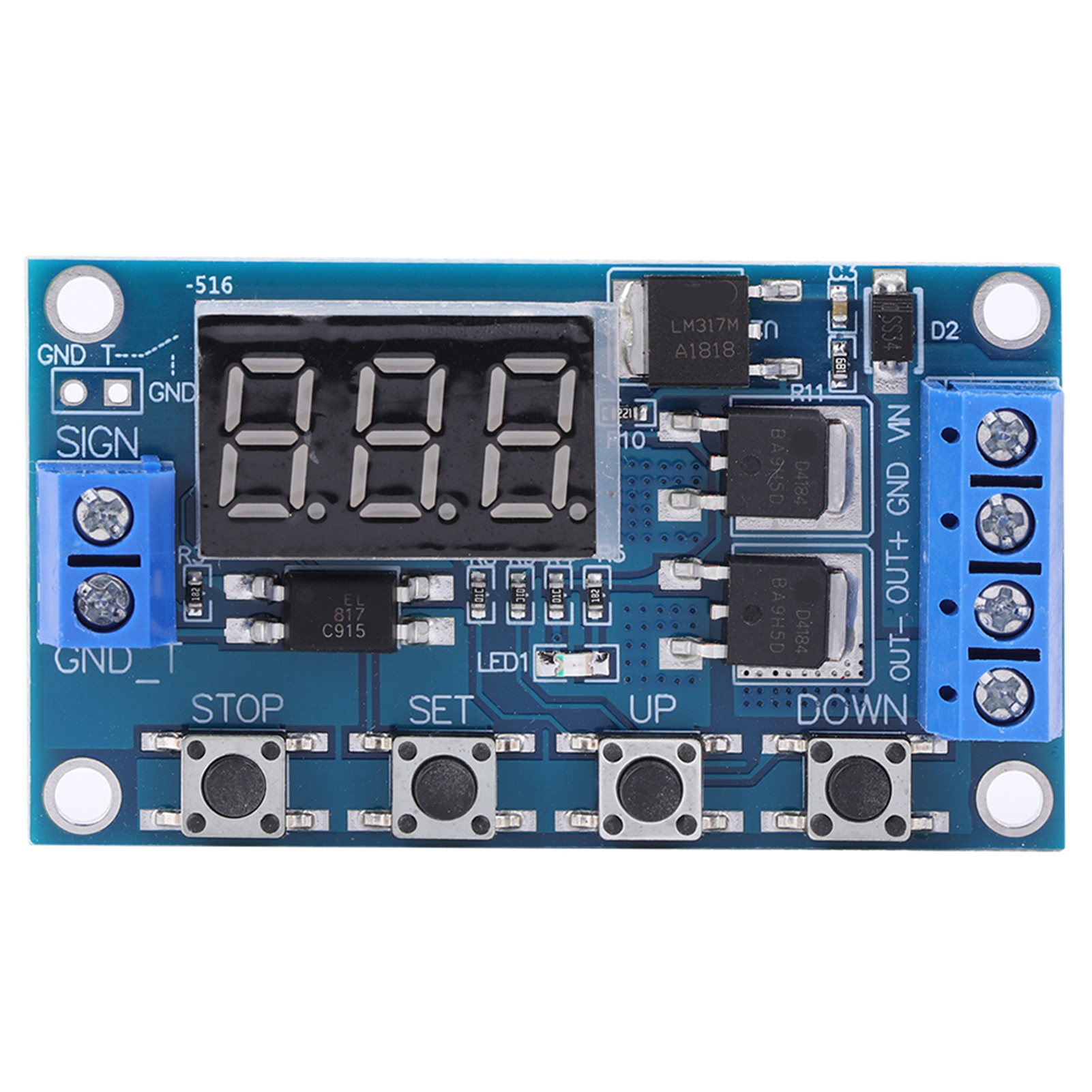 Zeitverzögerungsschalter-leiterplatte Mit Dual-mosfet-steuerung, Zeitzyklus-trigger 12 V 24 V