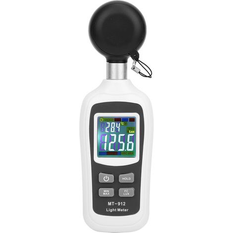 Hochpräzises, Tragbares Photometer 0–20000 Lux Mit Temperaturmessung – Digitales Luxmeter