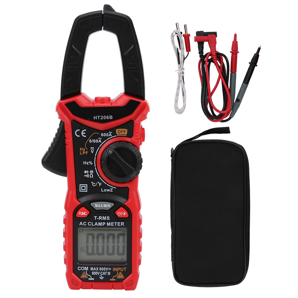 Hochpräzises Digitales Zangenmultimeter Ht206b Für Wechsel- Und Gleichstrom Und -spannung