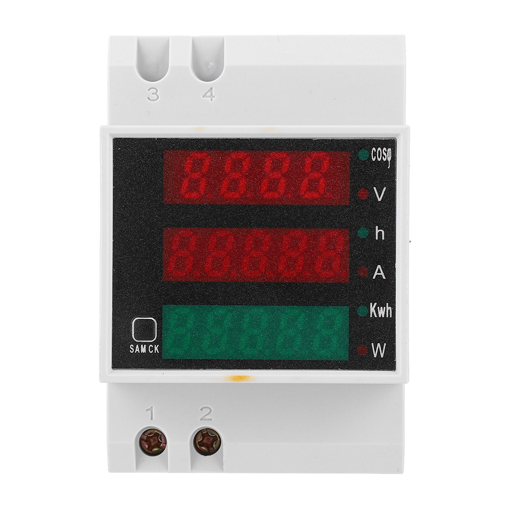 Multifunktionales Digitales Strommessgerät D52-2047 – Misst Stromstärke, Spannung Und Leistungsfaktor (wechselstrom 200–450 V)