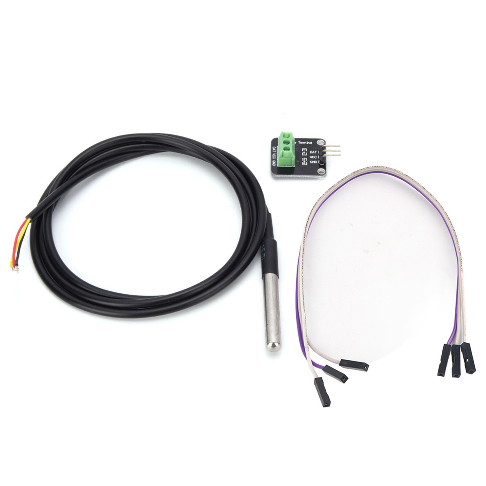 Temperatursensor-set Mit Wasserdichter Edelstahlsonde – Elektronisches Bauteil