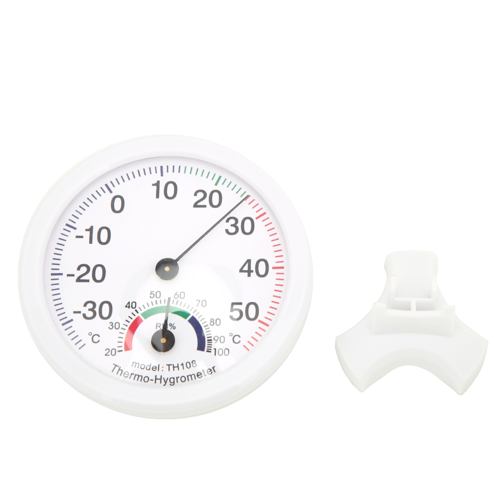 Th108 Thermometer-hygrometer Für Den Innenbereich – Hohe Genauigkeit Bei Der Temperatur- Und Feuchtigkeitsmessung – Weiß