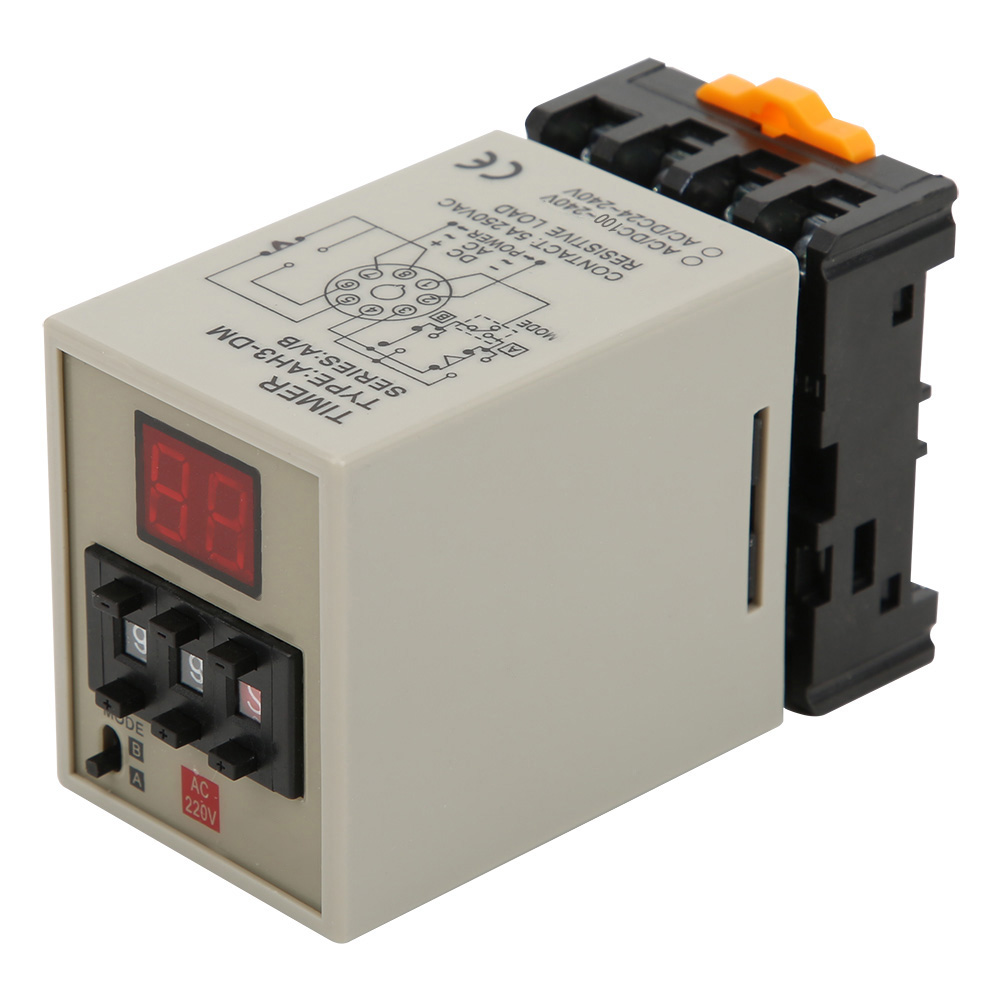 Digitaler Relais-timer Mit Dual-mode-a/b-anzeige Und Hochpräziser Basis, Ac220v Ah3-dm