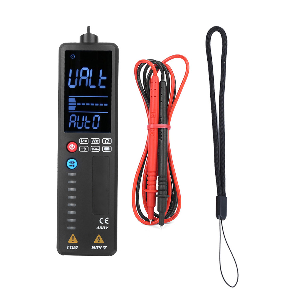 Digitales Lcd-multimeter Mit Dualmodus-spannungsdetektor, Widerstands- Und Frequenzmessgerät