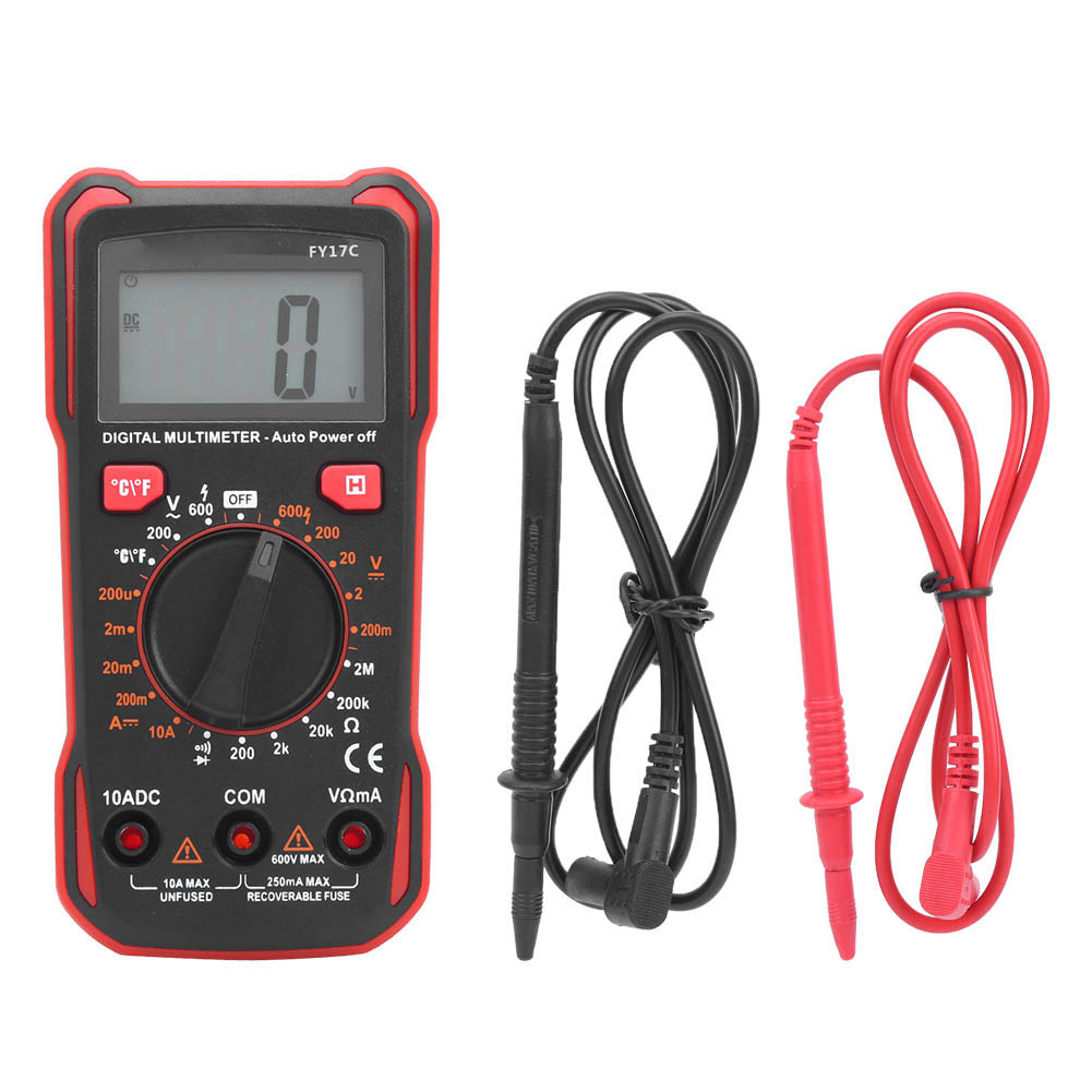 Tragbares Digitalmultimeter Fy17c: Misst Wechsel- Und Gleichspannung Und Prüft Gleichstrom.