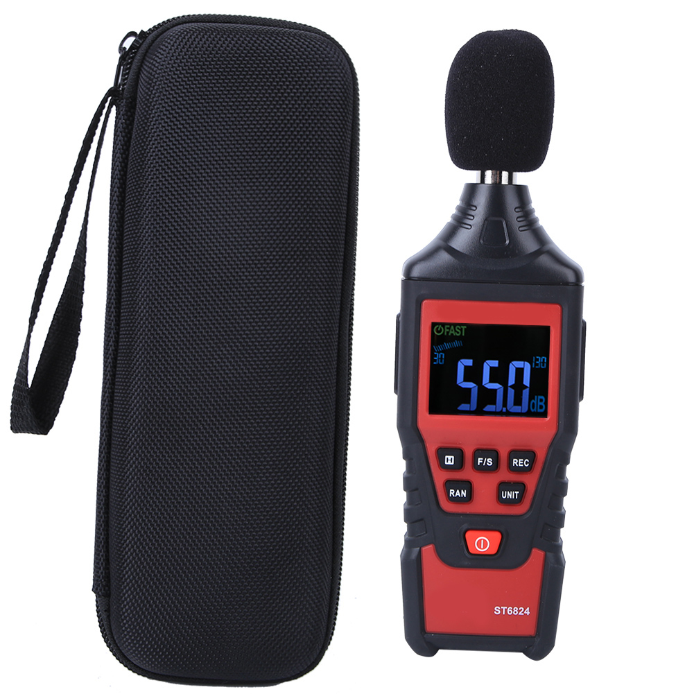 Digitales Dezibelmessgerät St6824, Geräuschmessgerät 30-130 Db