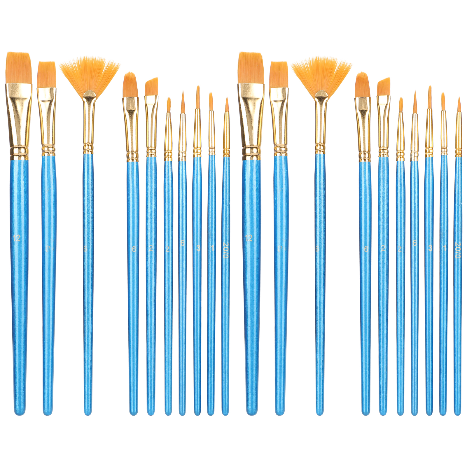 Sets Runder Nylonpinsel Für Künstler – Öl Und Acryl