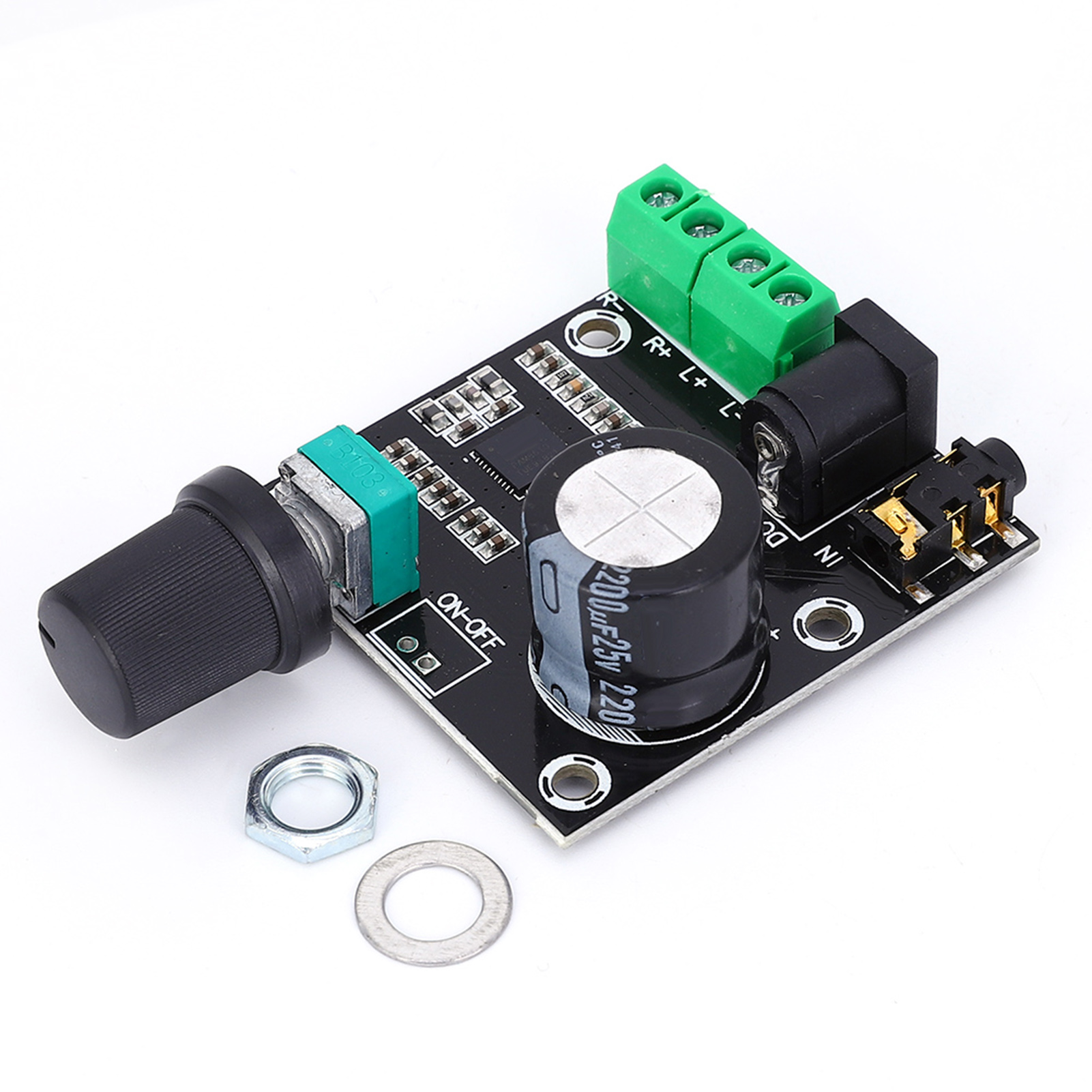Pam8610 2-kanal-digitalverstärkermodul, 12v Hochleistungsplatine Mit Potentiometer