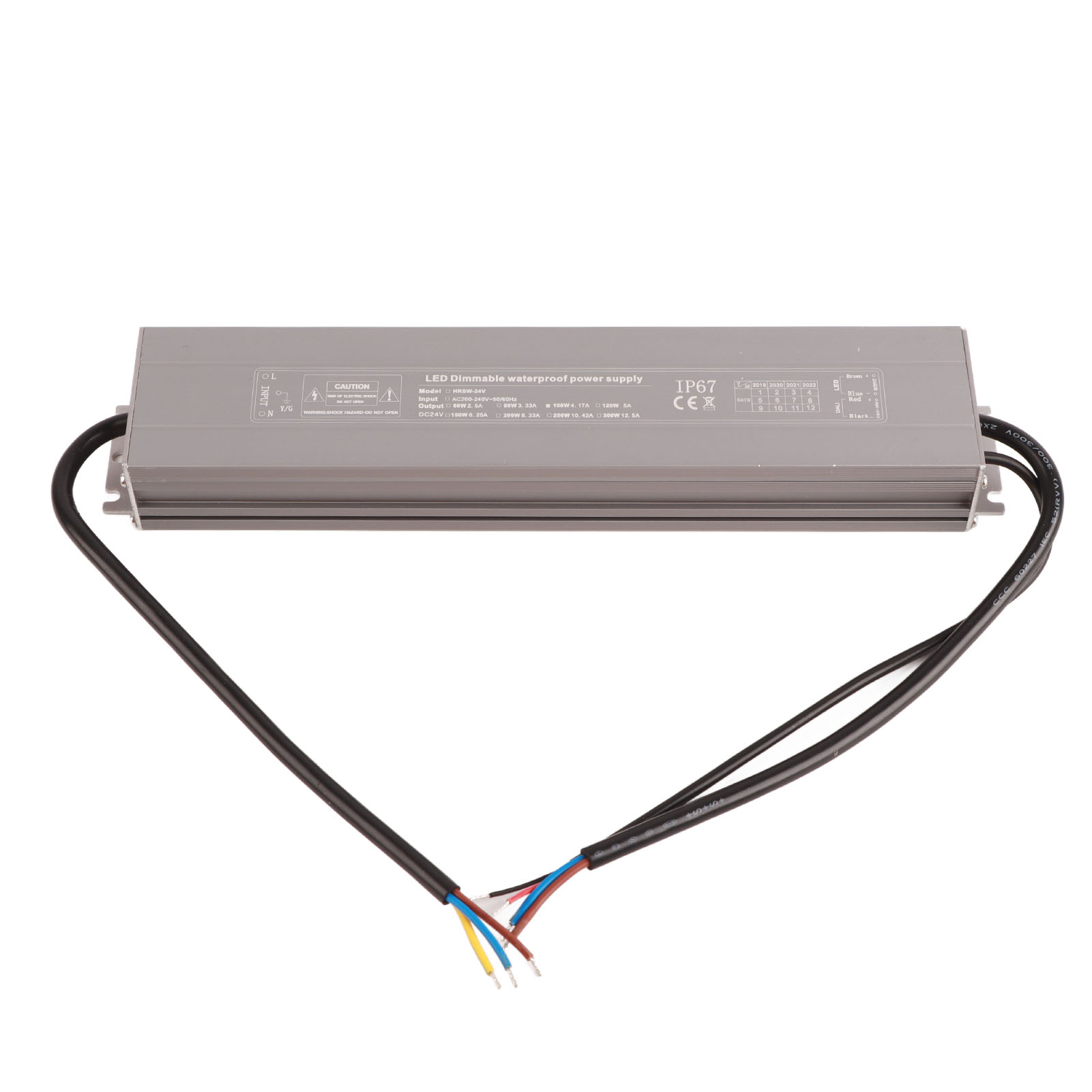 Ip67 Wasserdichtes 100w 24v 4,17a Led-netzteil, Einstellbar Ac220-240v 50/60hz Für Außenbeleuchtung