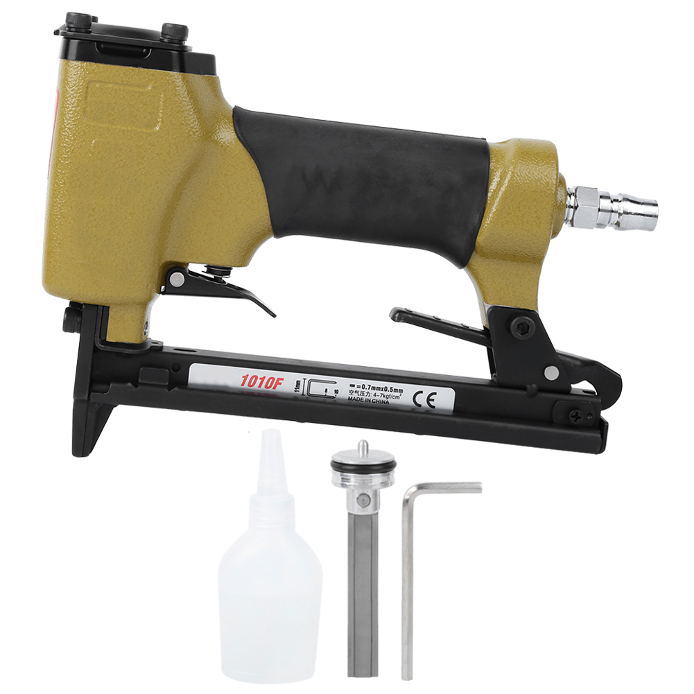 1010f Druckluftpistole, Miniatur-tacker-nagler Für Den Innenausbau Und Die Holzbearbeitung, Druck 4-7 Kgf/m².