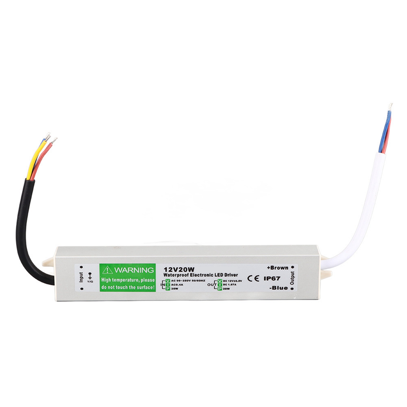 Wasserdichtes 12v 20w Led-netzteil Für Den Außenbereich – Beleuchtungstreiber – Elektrische Bauteile