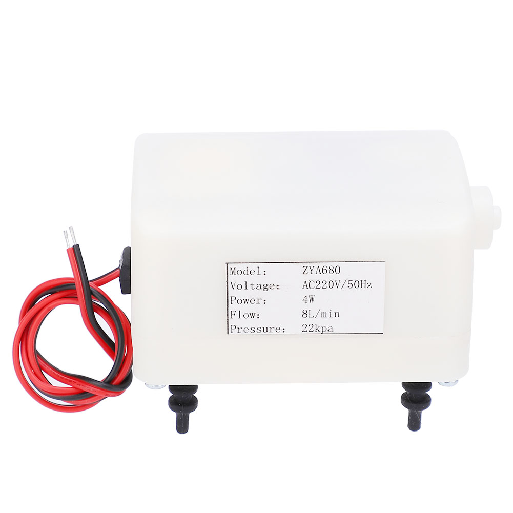 Zya680 Ultraleise Miniatur-luftpumpe, 4 W, 6–8 L/min, 15–25 Kpa, 220 V Ac/dc Elektrokompressor