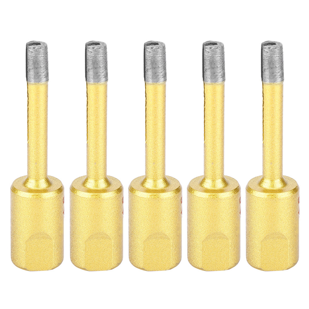 5-teiliges Diamantbohrer-set Für Marmor, Glas, Keramik – 6-mm-lochsäge Für Winkelschleifer