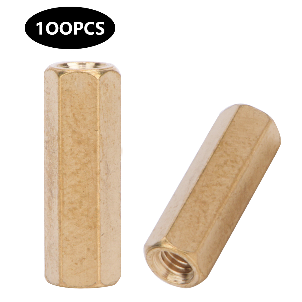 Messing-motherboardhalterung, M3-2-wege-sechskant-kupplungsmuttern, M3x5/6/8/10/12/15/20 – 50 Bis 100 Stück, M3 X 15