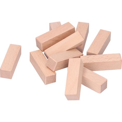 11-teiliges Set Schnitzblöcke Aus Naturbelassenem Buchenholz, Stempelwerkzeug Für Rohholz, Größe 7 X 2 X 2 Cm, Für Anfänger Und Fortgeschrittene In Der Holzbearbeitung