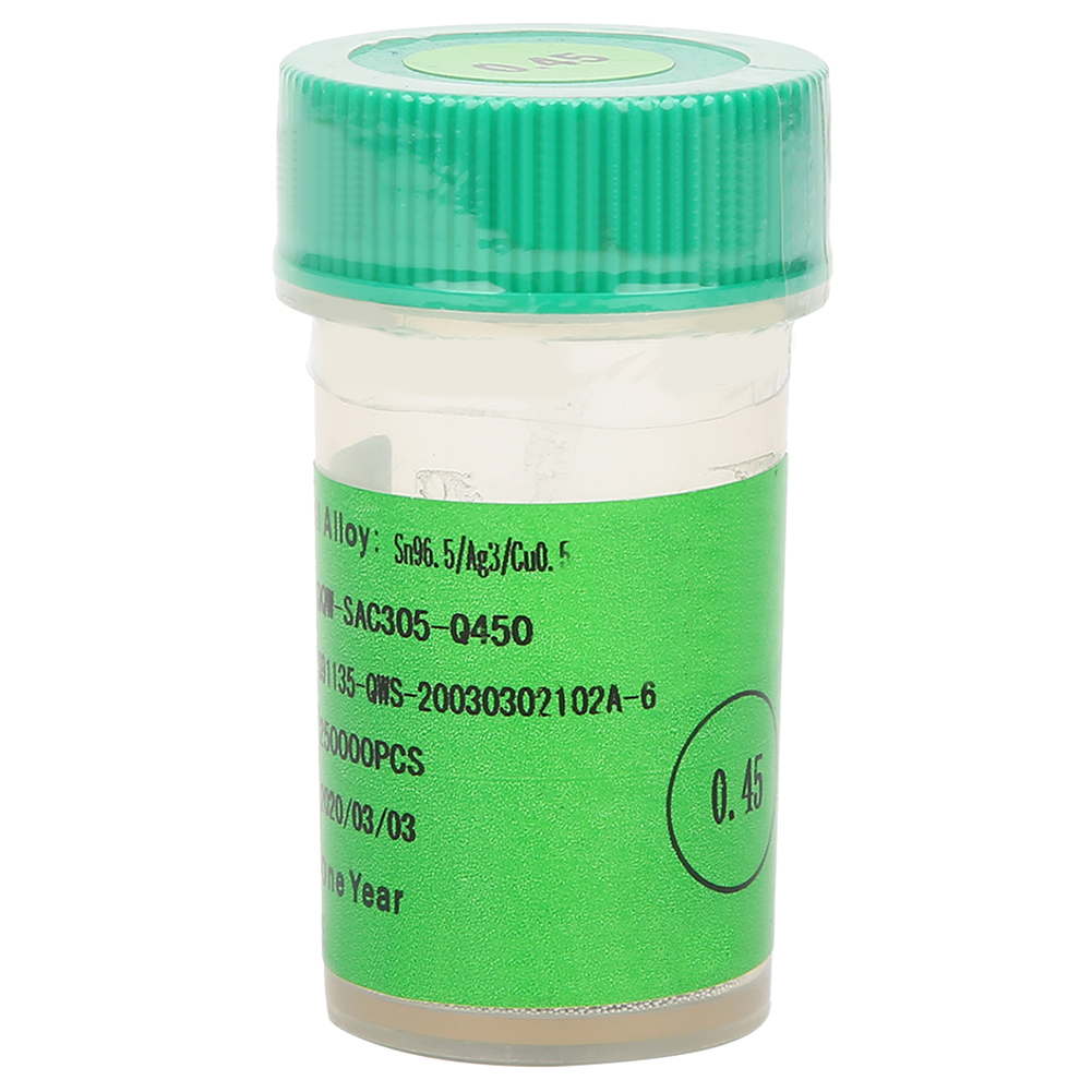 Bleifreie 0,45-mm-lötkugel Zum Reballing Und Löten Von Leiterplatten