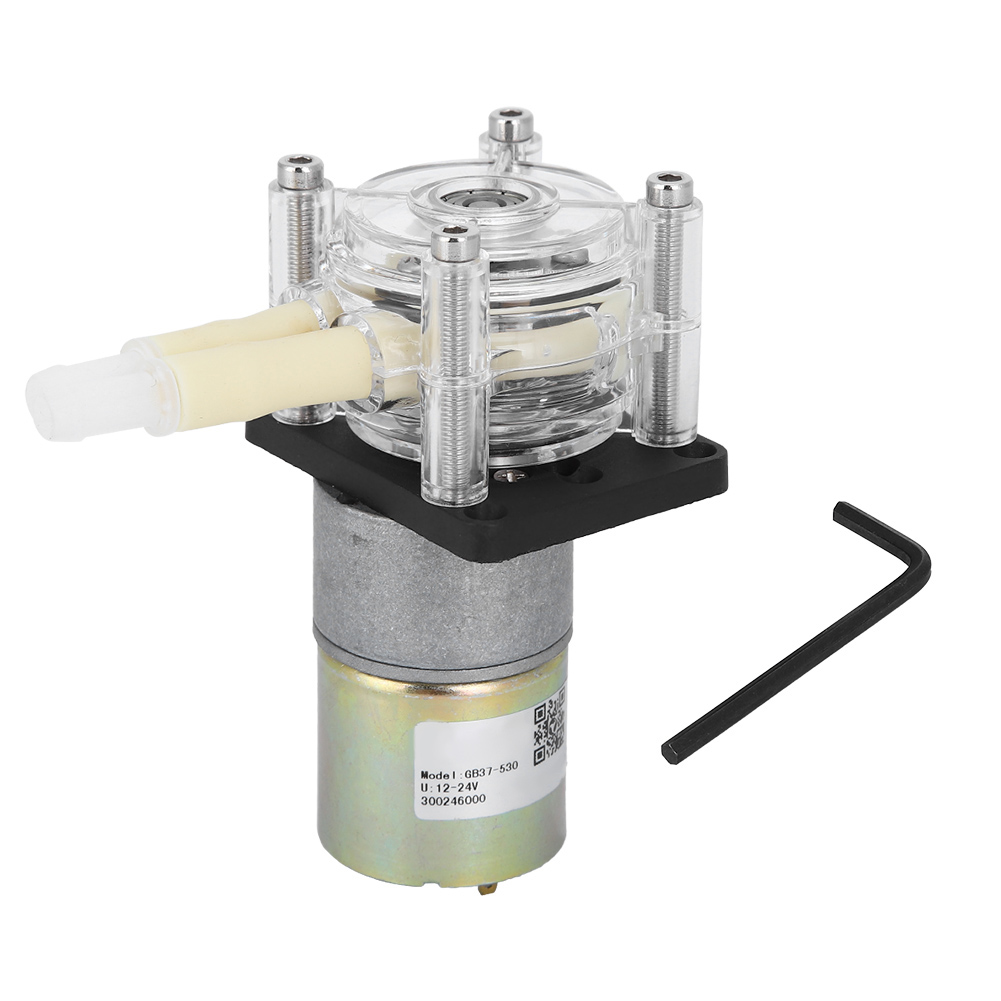 24-v-selbstansaug-schlauchpumpe, Transparenter Pc-kopf, Edelstahlrahmen, Gleichstrommotor.