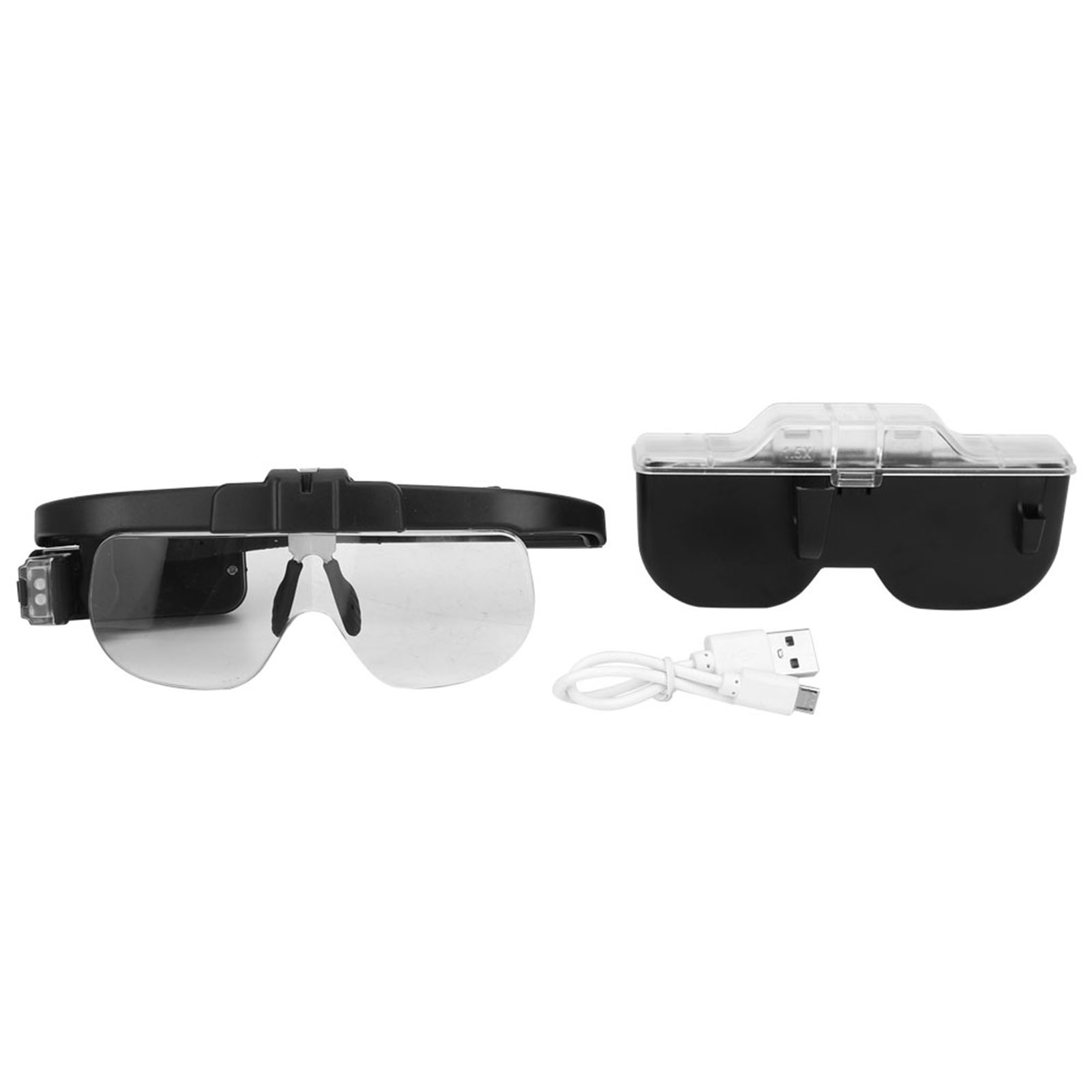 Wiederaufladbare 4,5-fache Vergrößerungsbrille Mit Led Zum Lesen Und Für Reparaturen