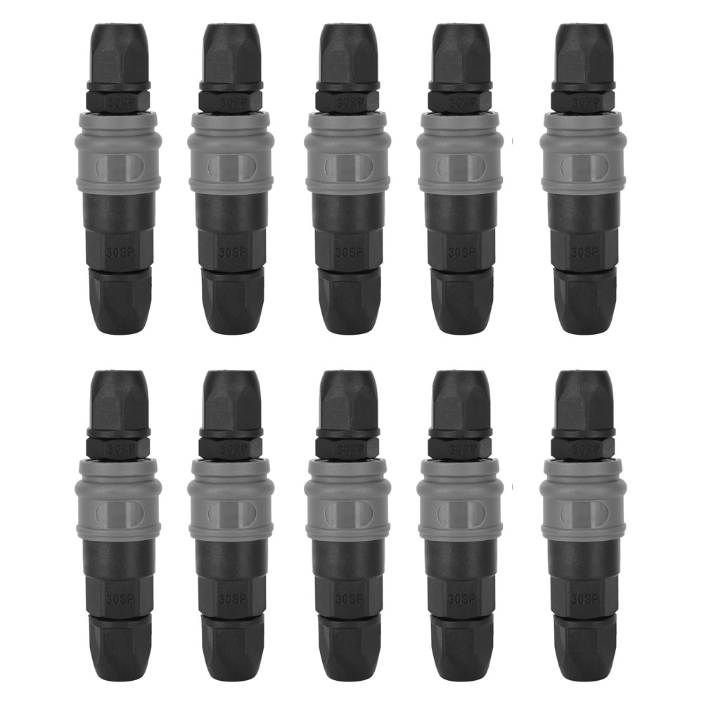 10 Stück Schnellkupplungs-kunststoff-stahl-typ-c-sppp-selbstverriegelungsverbinder Für 8/10/12-mm-pu-schläuche – Mechanisches Zubehör
