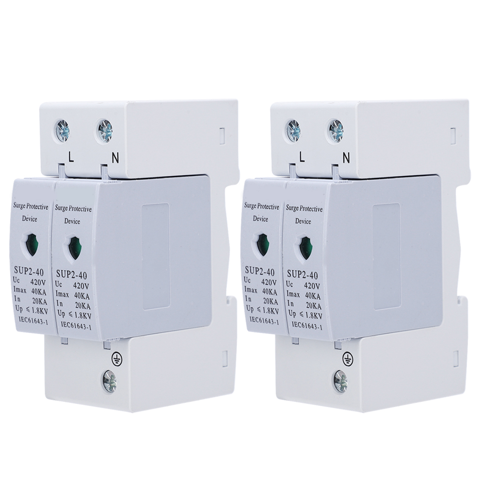 Stück Sup2-40 2p 40ka 420v Ac Überspannungsschutzgeräte, Elektronischer Überspannungsschutz